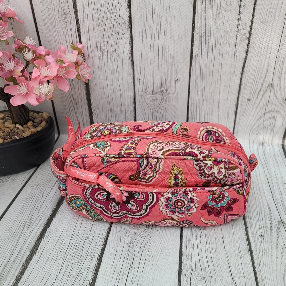 Vera Bradley Zip Travel Cosmetic Case
